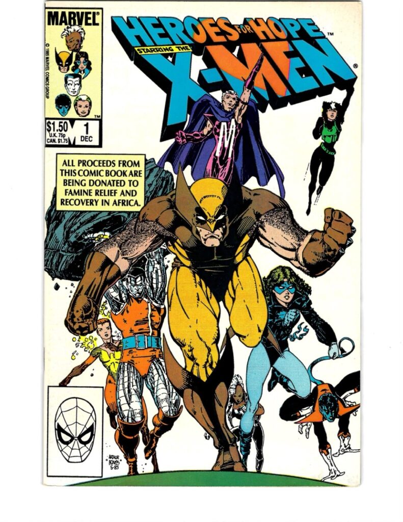 Heroes for Hope X-Men #1 December 1985 Marvel Comics NM
