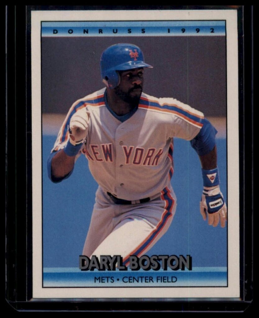 1992 Donruss Daryl Boston #612 Mets Centerfield