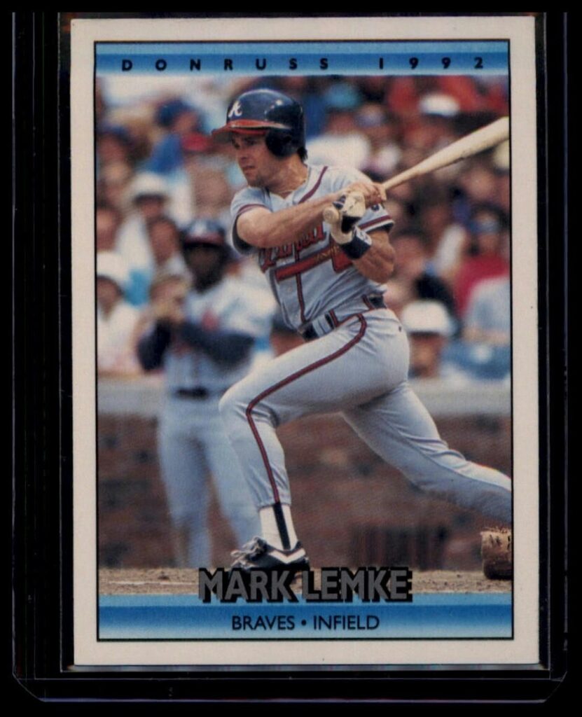 1992 Donruss Mark Lemke #606 Atlanta Braves Infield