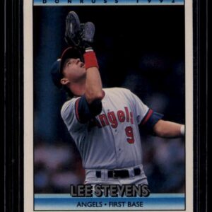1992 Donruss Lee Stevens #460 First Base Los Angeles Angels