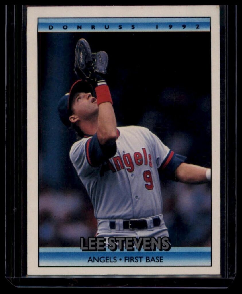 1992 Donruss Lee Stevens #460 First Base Los Angeles Angels