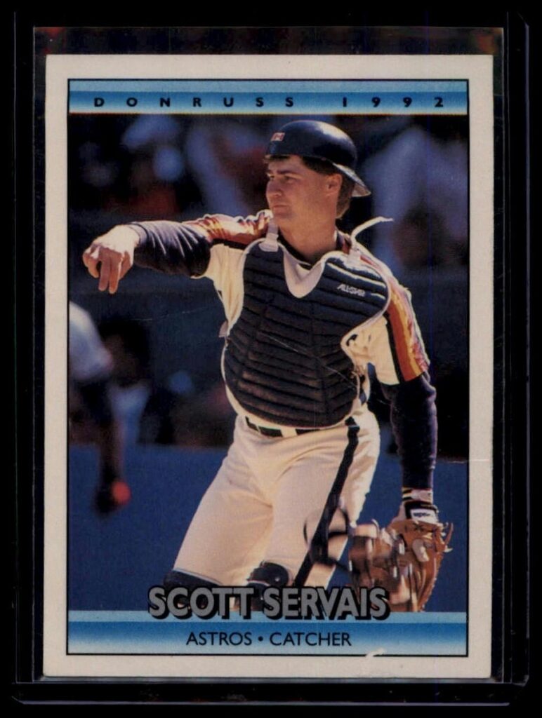 1992 Donruss Scott Servais #763 Astros Catcher