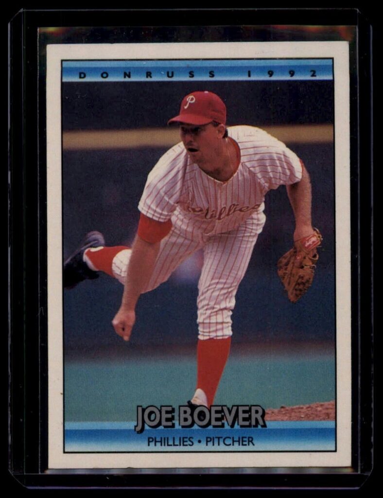 1992 Donruss Joe Boever  #493 Phillies Pitcher