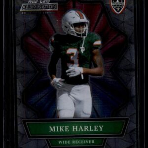 2021 Wild Card Alumination Mike Harley #ANBC-60 Rookie Card Miami NCAA
