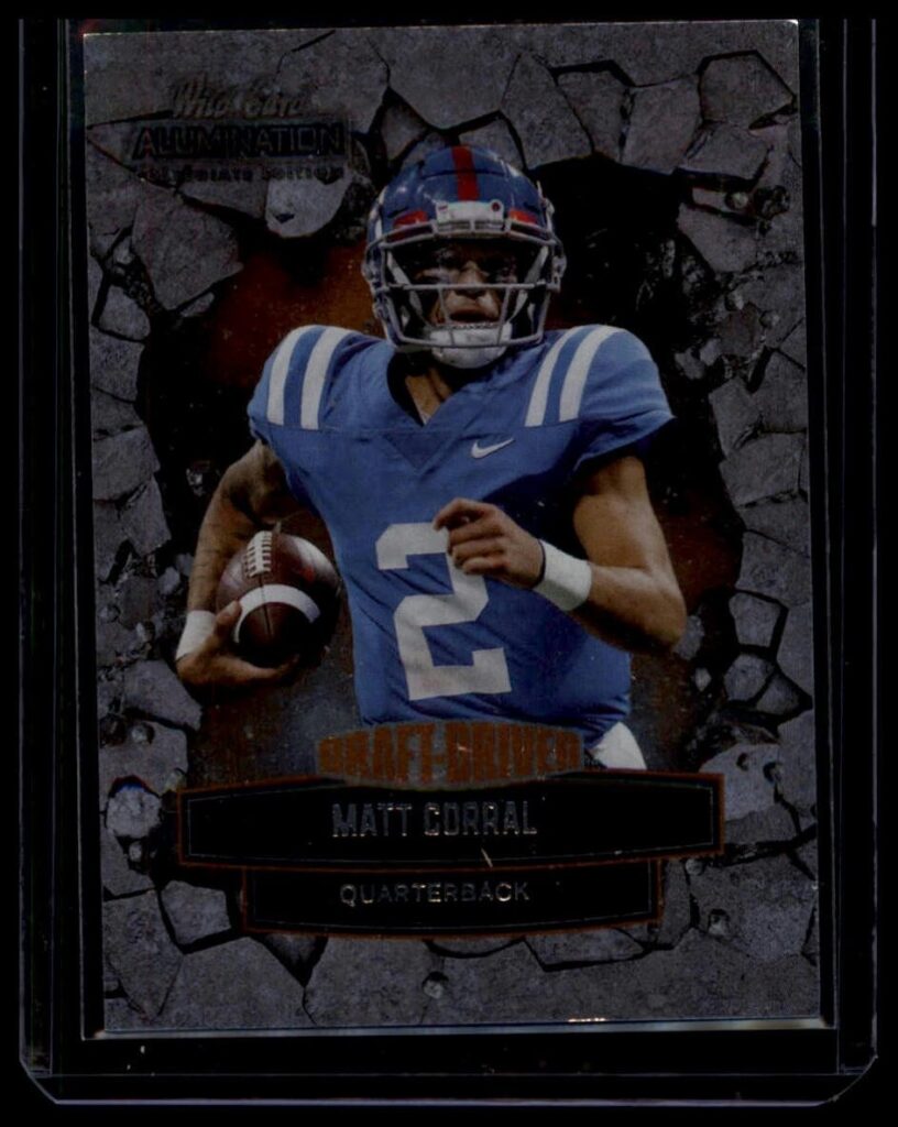 2021 Wild Card Alumination NIL Matt Corral #ANDD-40 Quarterback Ole Miss Rebels