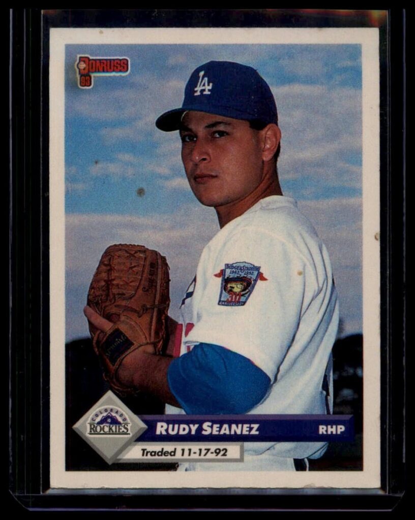 1993 Donruss Rudy Seanez #758 Colorado Rockies