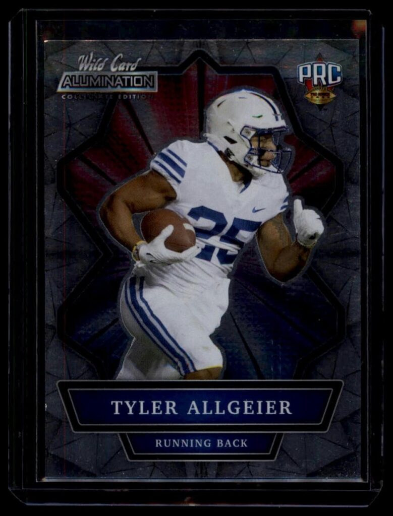 2021 Wild Card NIL Alumination Tyler Allgeier ANBC-80 BYU Running Back PRC