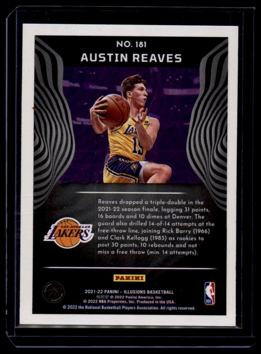 2021-22 Panini Austin Reaves #181 Los Angeles Lakers (RC) - Image 2