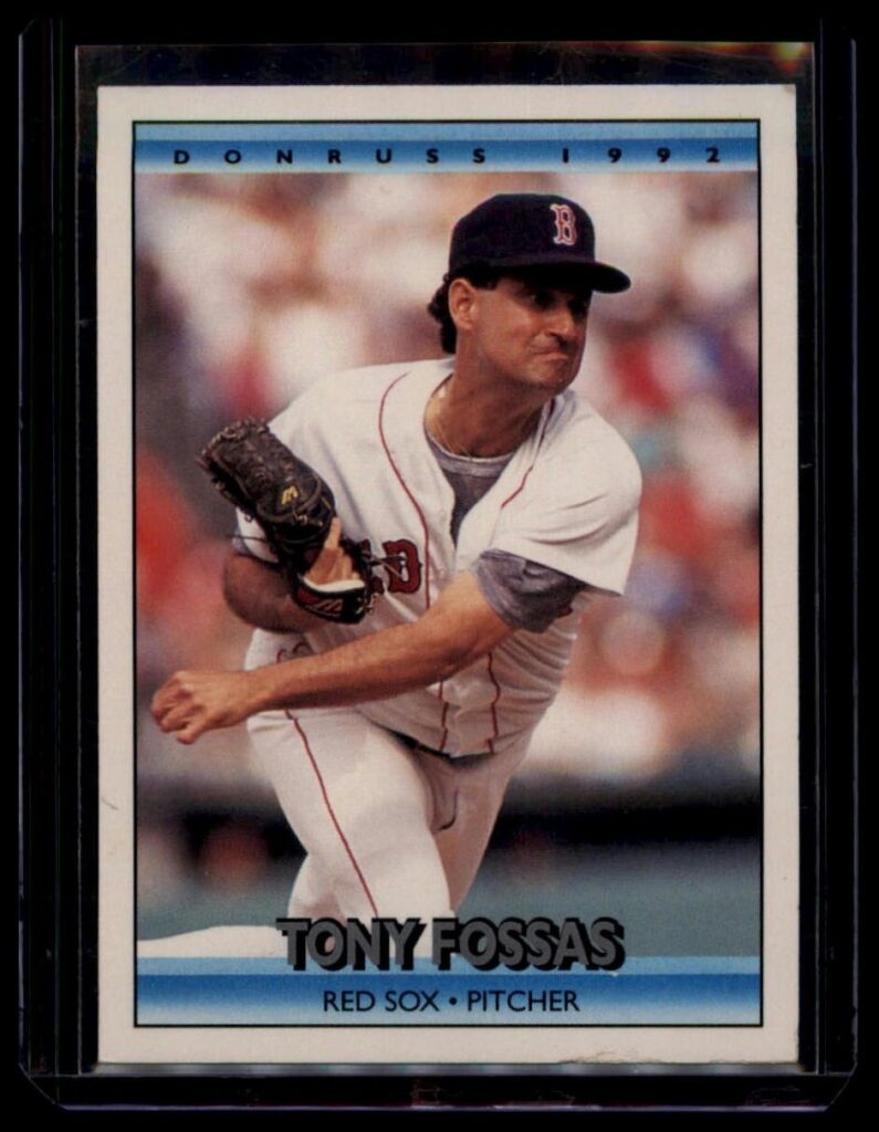 1992 Donruss Tony Fossas #645 Red Sox Pitcher