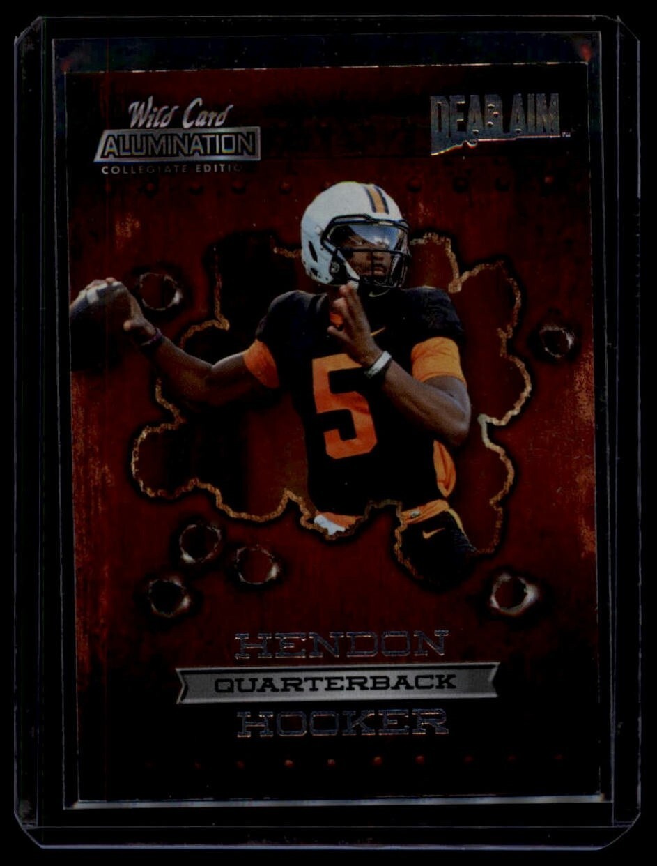 2021 Wild Card Alumination Dead Aim Silver Foil Lettering Hendon Hooker #ANDA-14