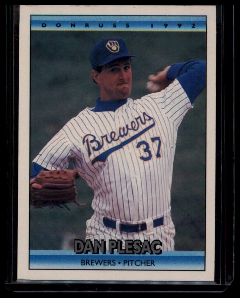 1992 Donruss Dan Plesac #682 Brewers Pitcher