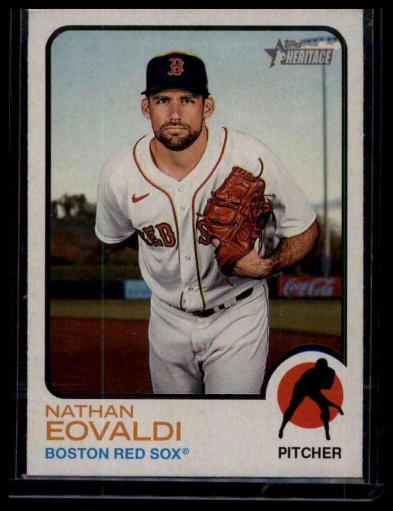 2022 Topps Heritage Nathan Eovaldi #311 Boston Red Sox Pitcher