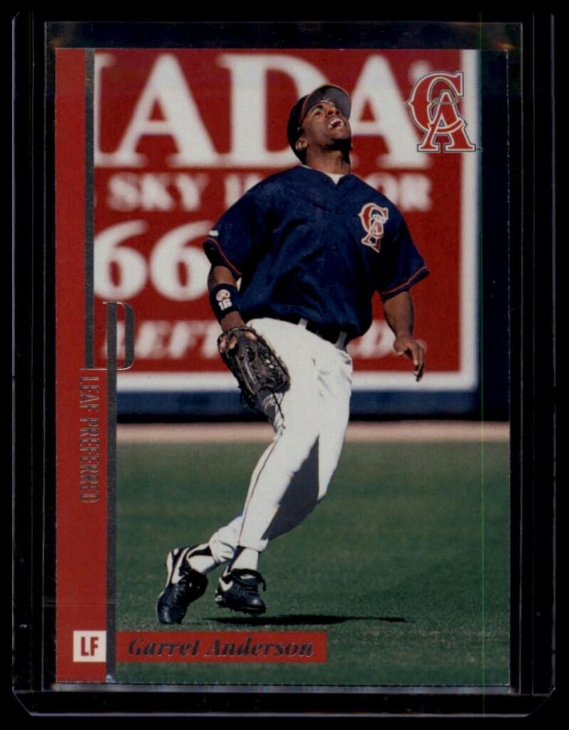 1996 Leaf Preferred Garret Anderson #55 Angels