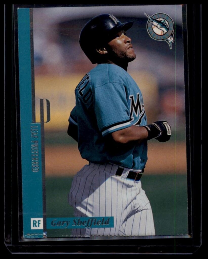 1996 Leaf Preferred Gary Sheffield #27 Florida Marlins RF