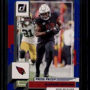 2022 Donruss DeAndre Hopkins Blue Press Proof #2 Cardinals Wide Receiver