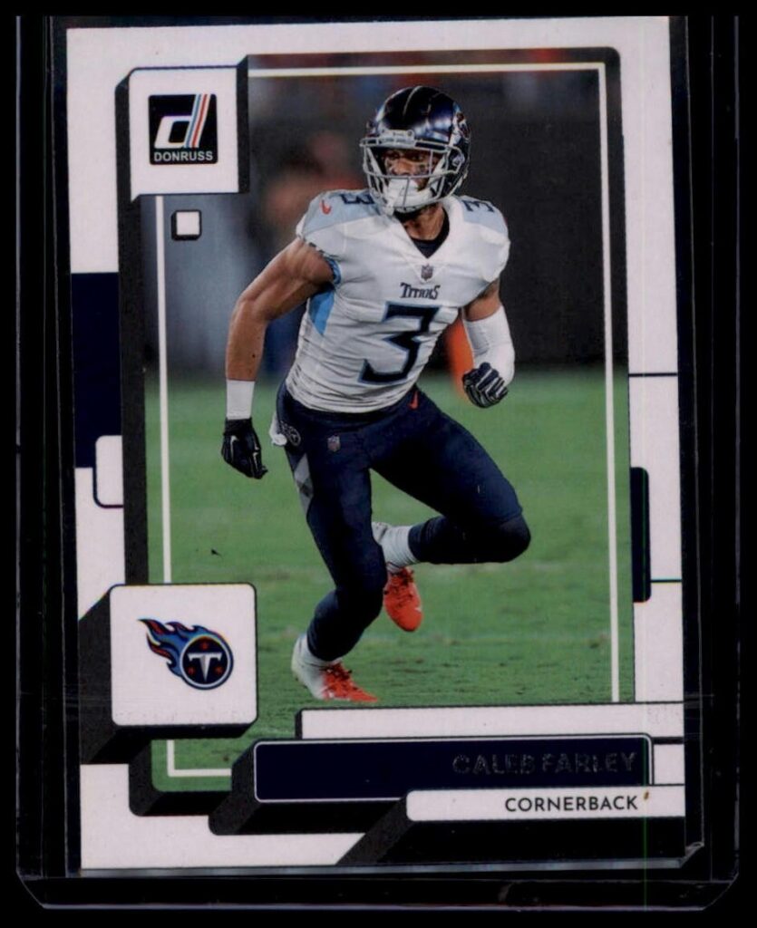 2022 Panini Donruss Caleb Farley #67 Tennessee Titans Cornerback
