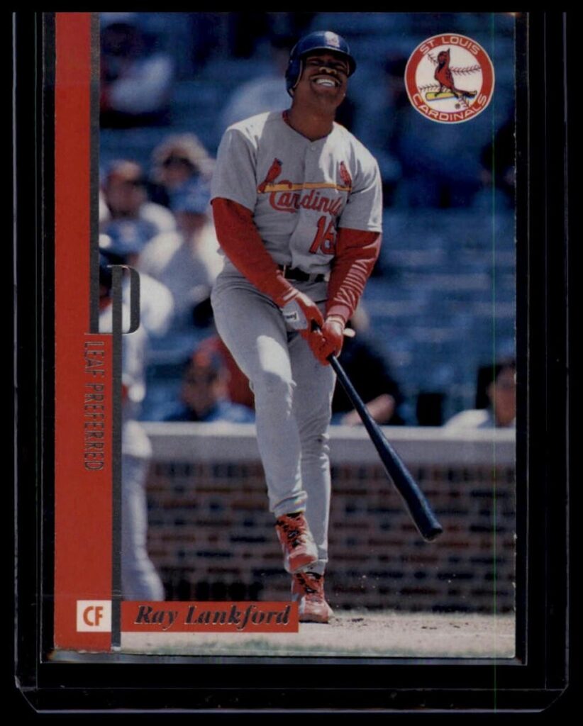 1996 Leaf Preferred Ray Lankford #10 Cardinals CF