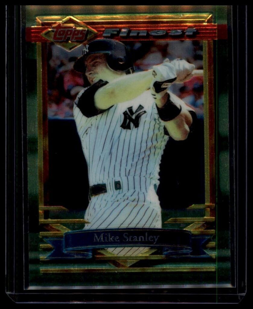 1994 Topps Finest Mike Stanley #76 Refractor NY Yankees
