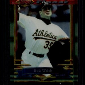 1994 Topps Finest Bob Welch #158 Refractor Oakland Athletics
