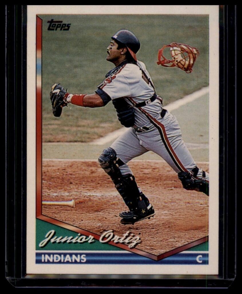 1994 Topps Junior Ortiz #423 Indians Catcher