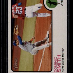 2022 Topps Heritage Dominic Smith #40 New York Mets OF/1B