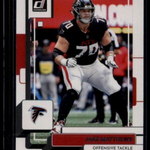 2022 Donruss Jake Matthews #226 Atlanta Falcons