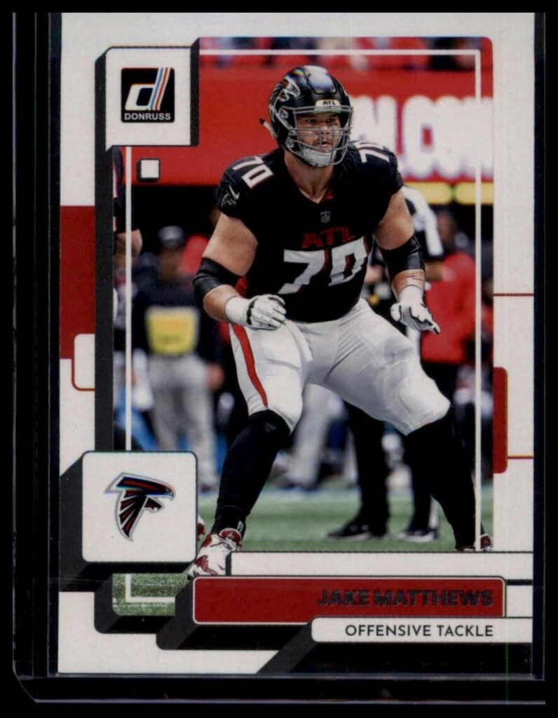2022 Donruss Jake Matthews #226 Atlanta Falcons