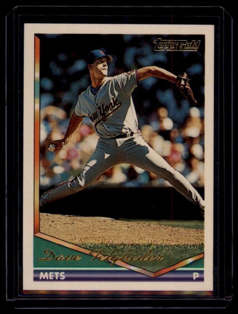 1994 Topps Gold Dave Telgheder #402 Gold New York Mets
