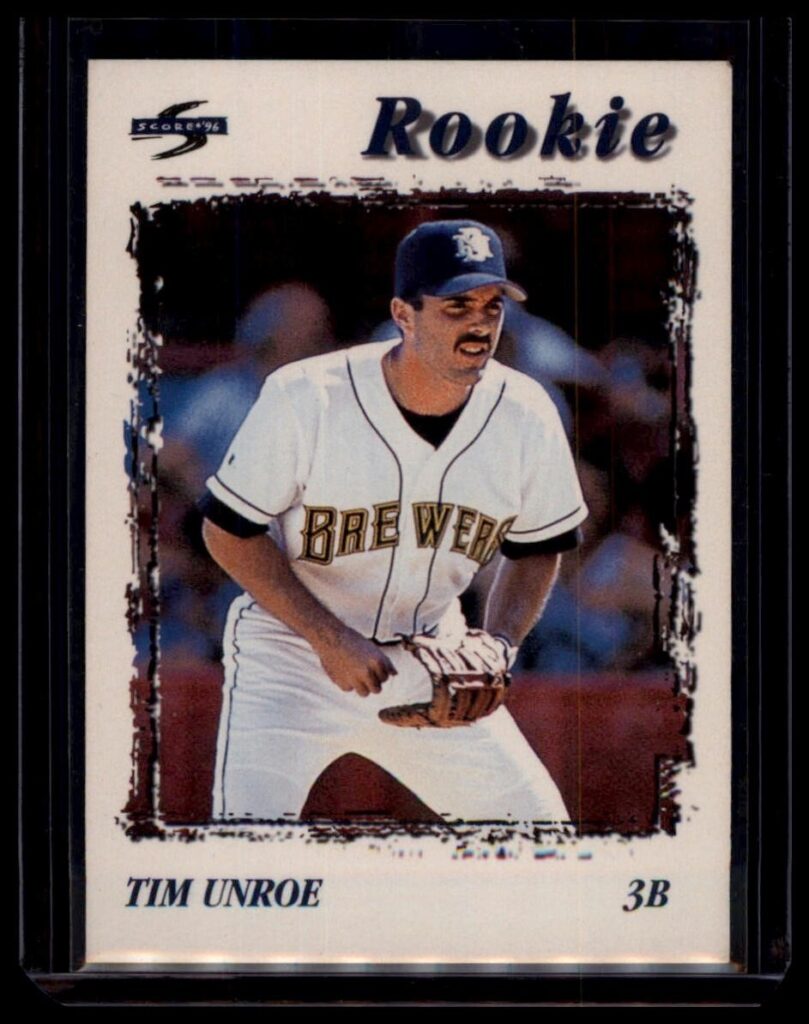1996 Score Tim Unroe #222 Rookie 3B Milwaukee Brewers