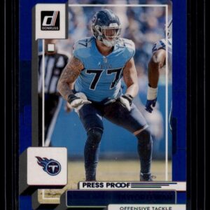2022 Donruss Press Proof Blue #69 Taylor Lewan Tennessee Titans Offensive Tackle