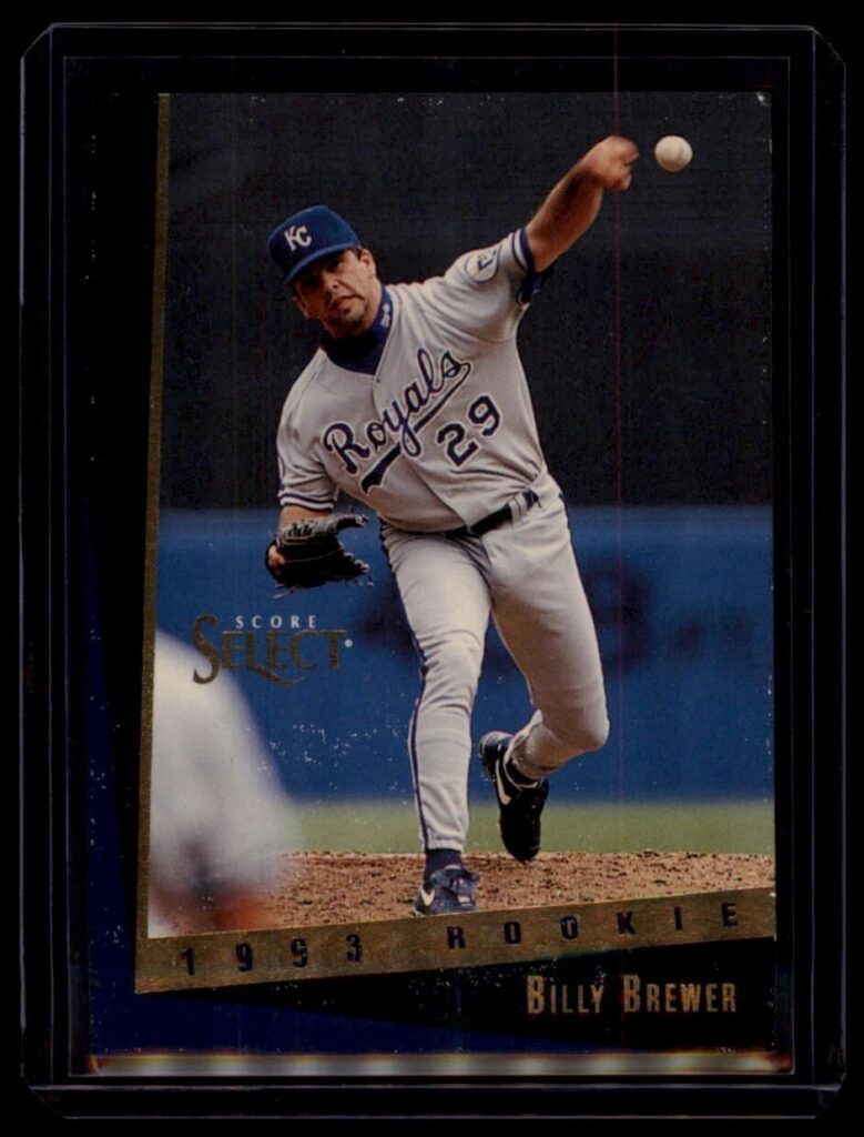 1993 Select Rookie/Traded Billy Brewer Rookie #143T Kansas City Royals Baseball