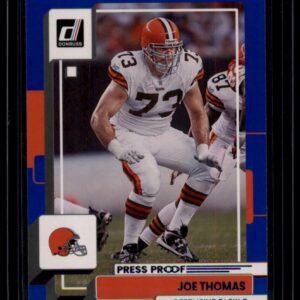 2022 Donruss Football Joe Thomas Cleveland Browns Press Proof Blue #206