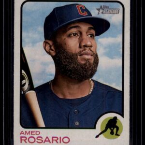 2022 Topps Heritage Amed Rosario #172 SS/OF Cleveland Guardians Baseball Card