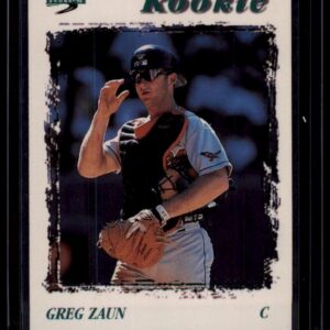1996 Score Gregg Zaun #265 Baltimore Orioles Catcher Rookie