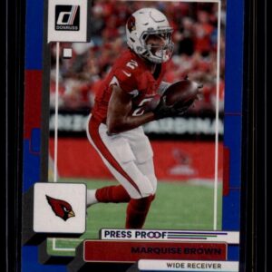2022 Panini Donruss Press Proof Blue Marquise Brown #187 Arizona Cardinals WR