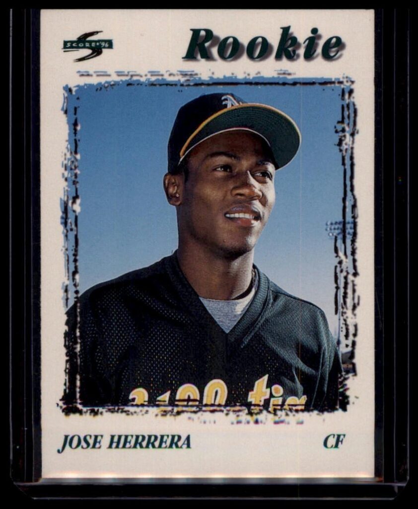 1996 Score Jose Herrera #250 Rookie Oakland Athletics