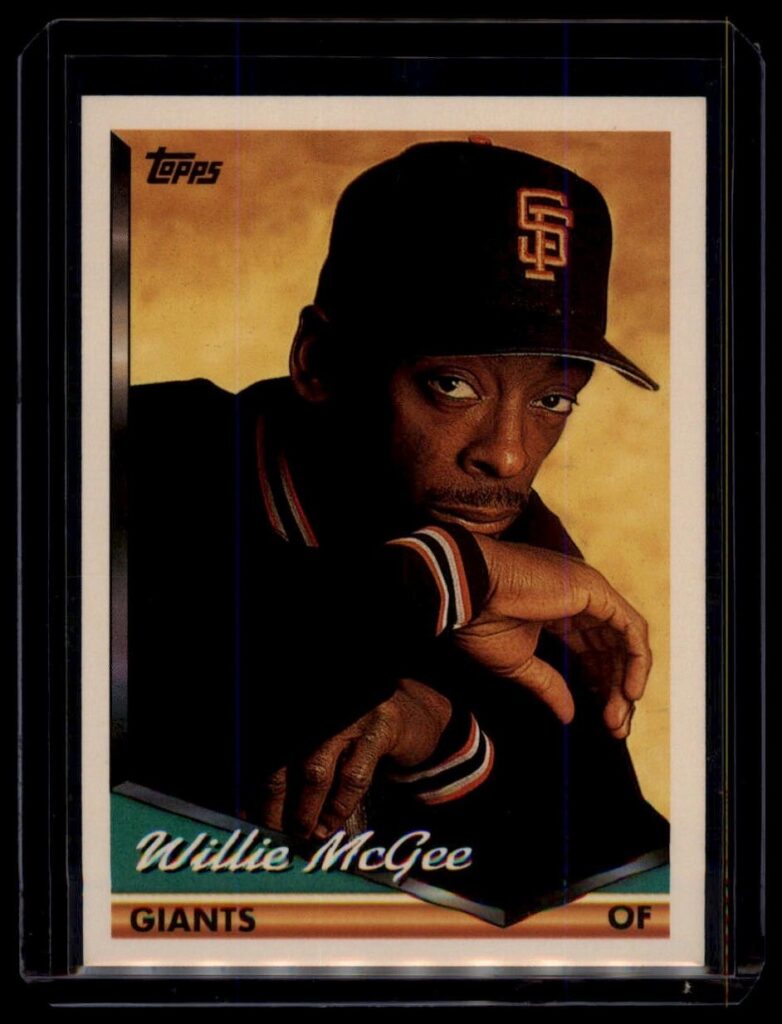 1994 Topps Willie McGee #574 San Francisco Giants Outfield