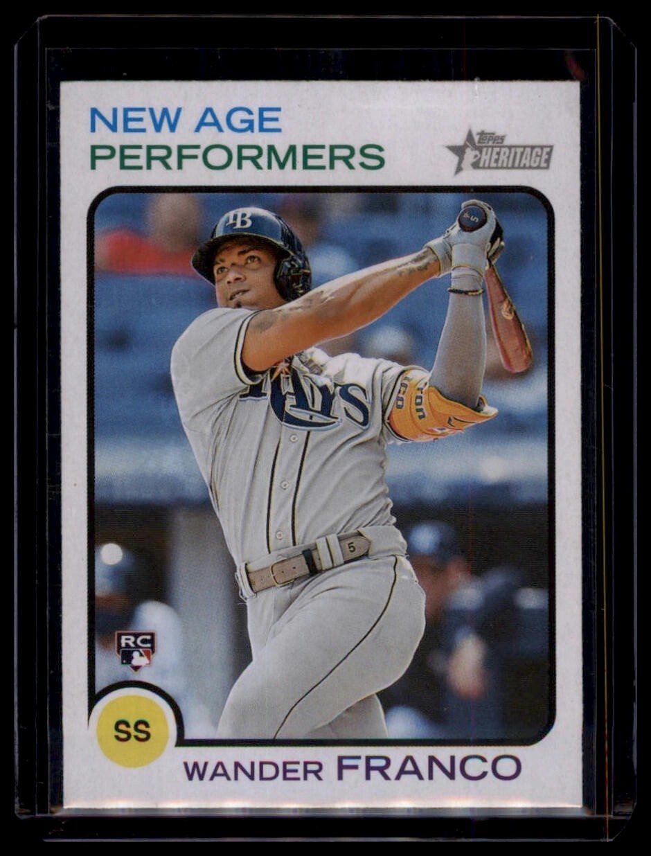 2022 Topps Heritage -New Age Performers Wander Franco #NAP-1 Tampa Bay RC SS