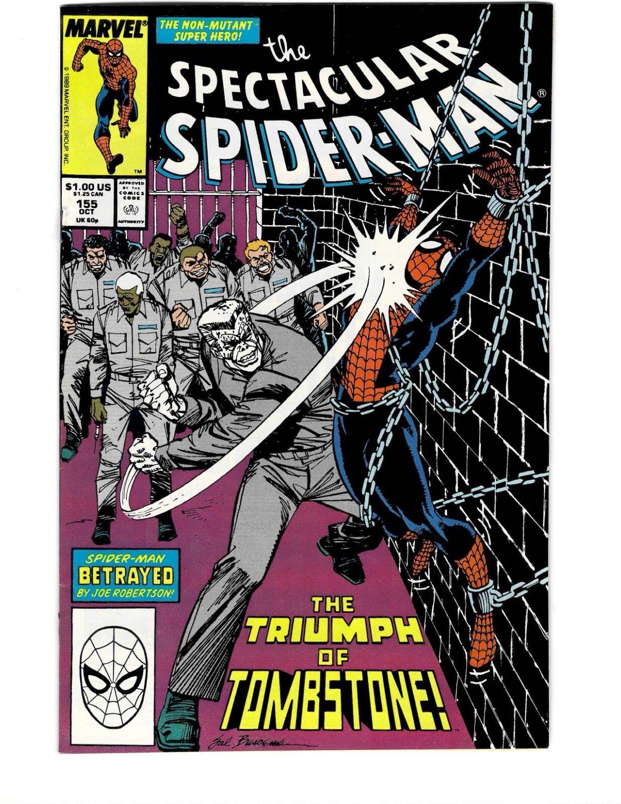 Spectacular Spider-Man #155 Vol. 1 Oct 1989 Marvel Comics High Grade