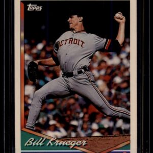 1994 Topps Bill Krueger #552 Detroit Tigers Baseball Card Pitcher