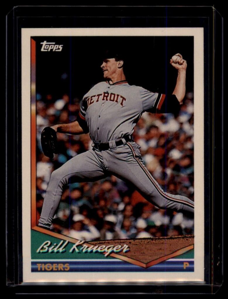 1994 Topps Bill Krueger #552 Detroit Tigers Baseball Card Pitcher