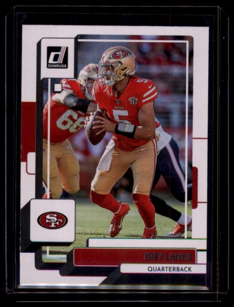 2022 Panini Donruss Trey Lance #25 San Francisco 49ers Quarterback