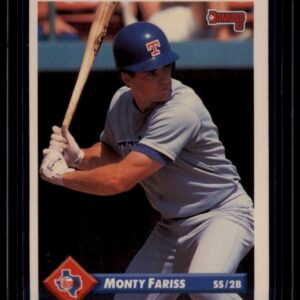1993 Donruss Monty Fariss #245 Texas Rangers SS/2B