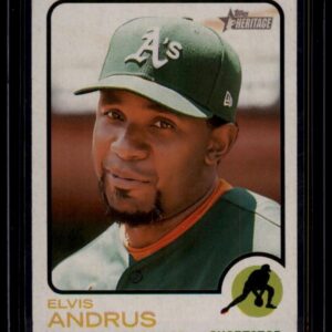 2022 Topps Heritage Elvis Andrus #361 Oakland Athletics Shortstop