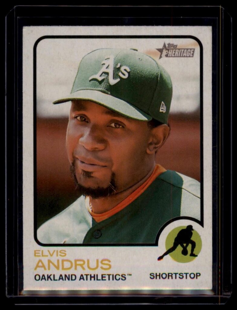 2022 Topps Heritage Elvis Andrus #361 Oakland Athletics Shortstop