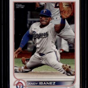 2022 Topps Series 2 Andy Ibanez #383 (RC) Texas Rangers