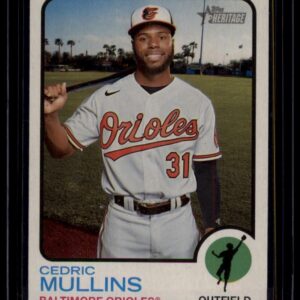 2022 Topps Heritage Cedric Mullins #232 Baltimore Orioles Outfield