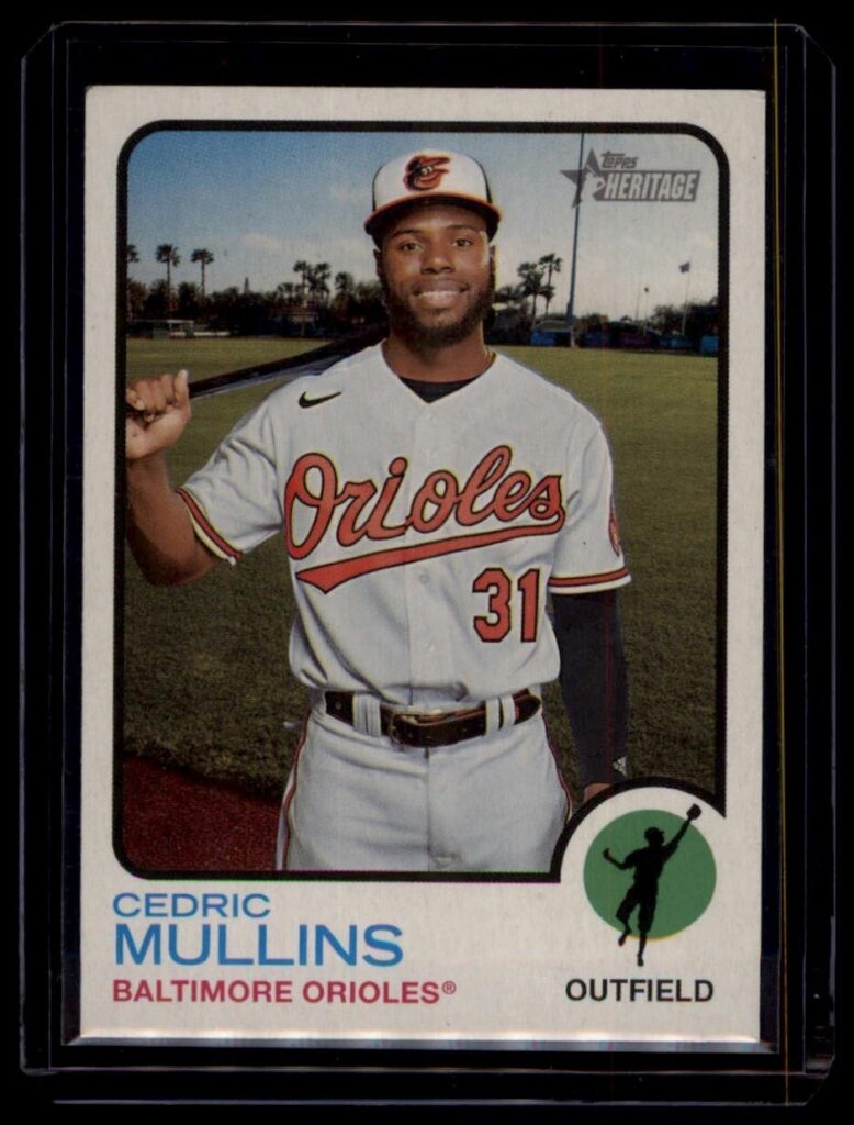 2022 Topps Heritage Cedric Mullins #232 Baltimore Orioles Outfield