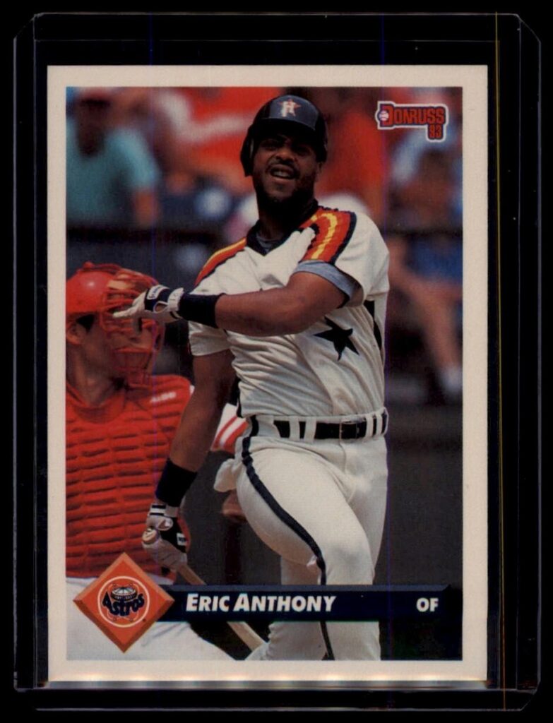 1993 Donruss Eric Anthony #8 Houston Astros Outfield