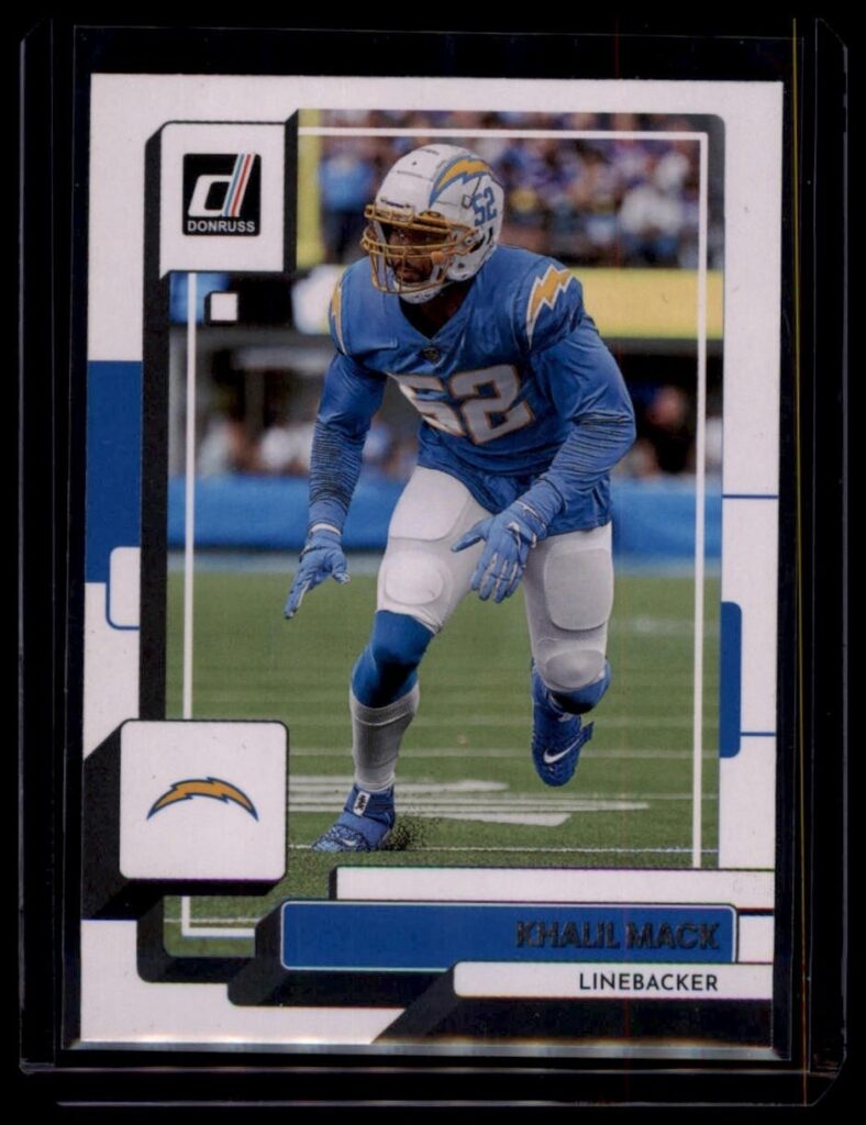 2022 Panini Donruss Khalil Mack #82 Los Angeles Chargers Linebacker